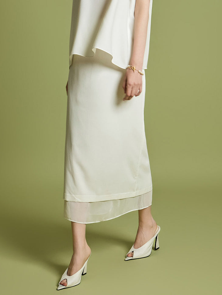 SK3015 シアーレイヤードスカート