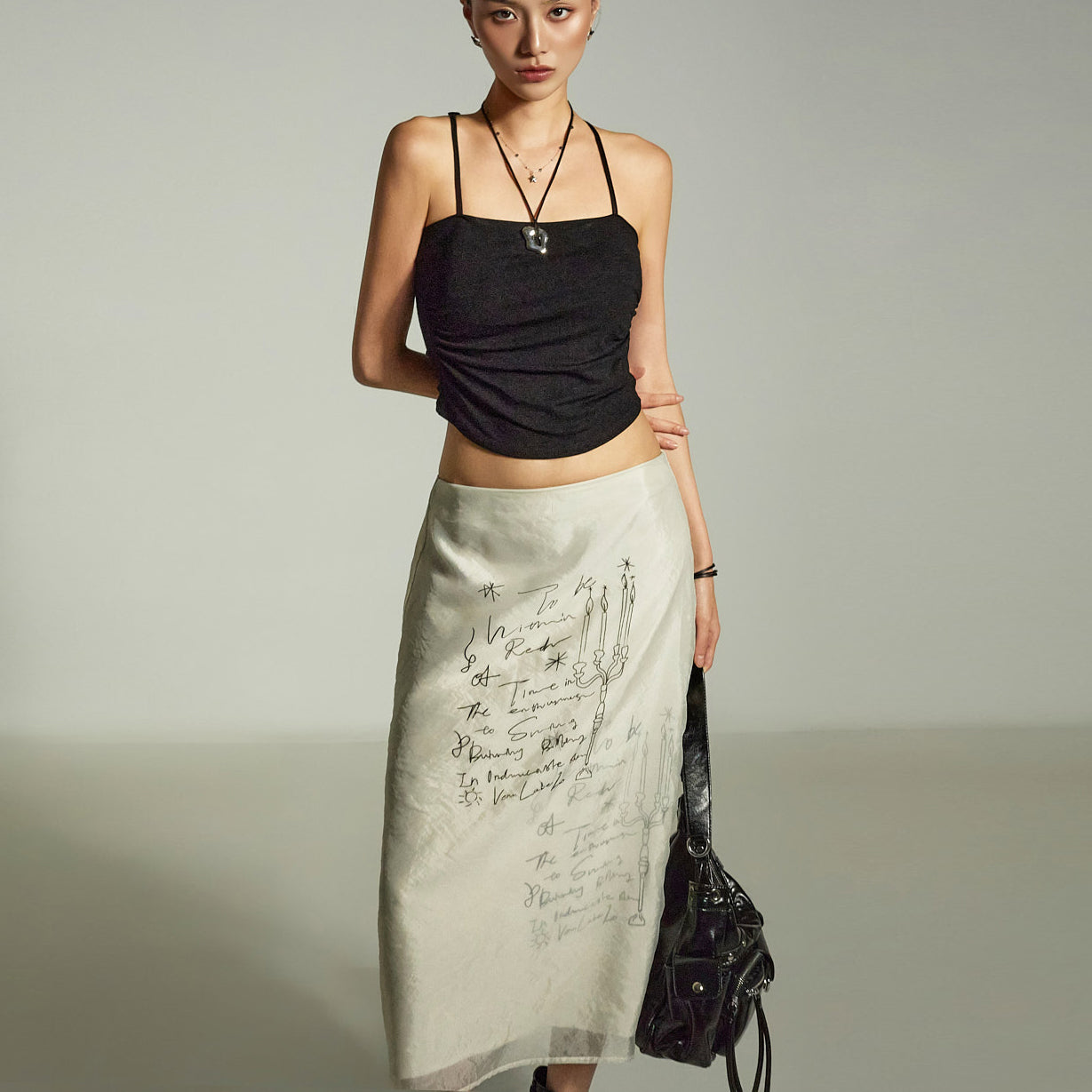 SK3028 Printed Skirt