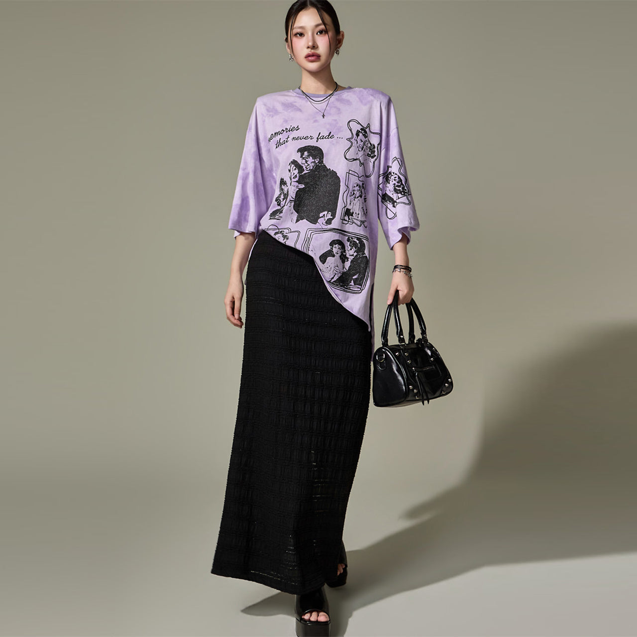 SK3243 Wave Shirred Skirt