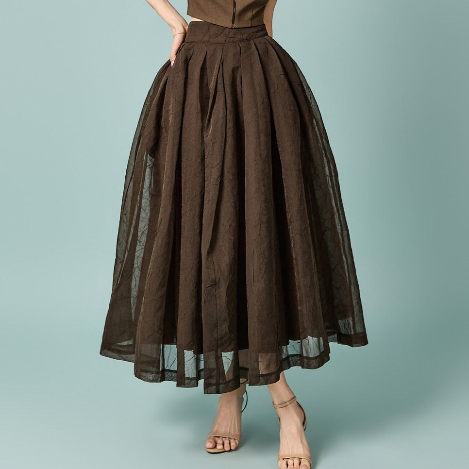 SK9313 シアーフレアスカート
