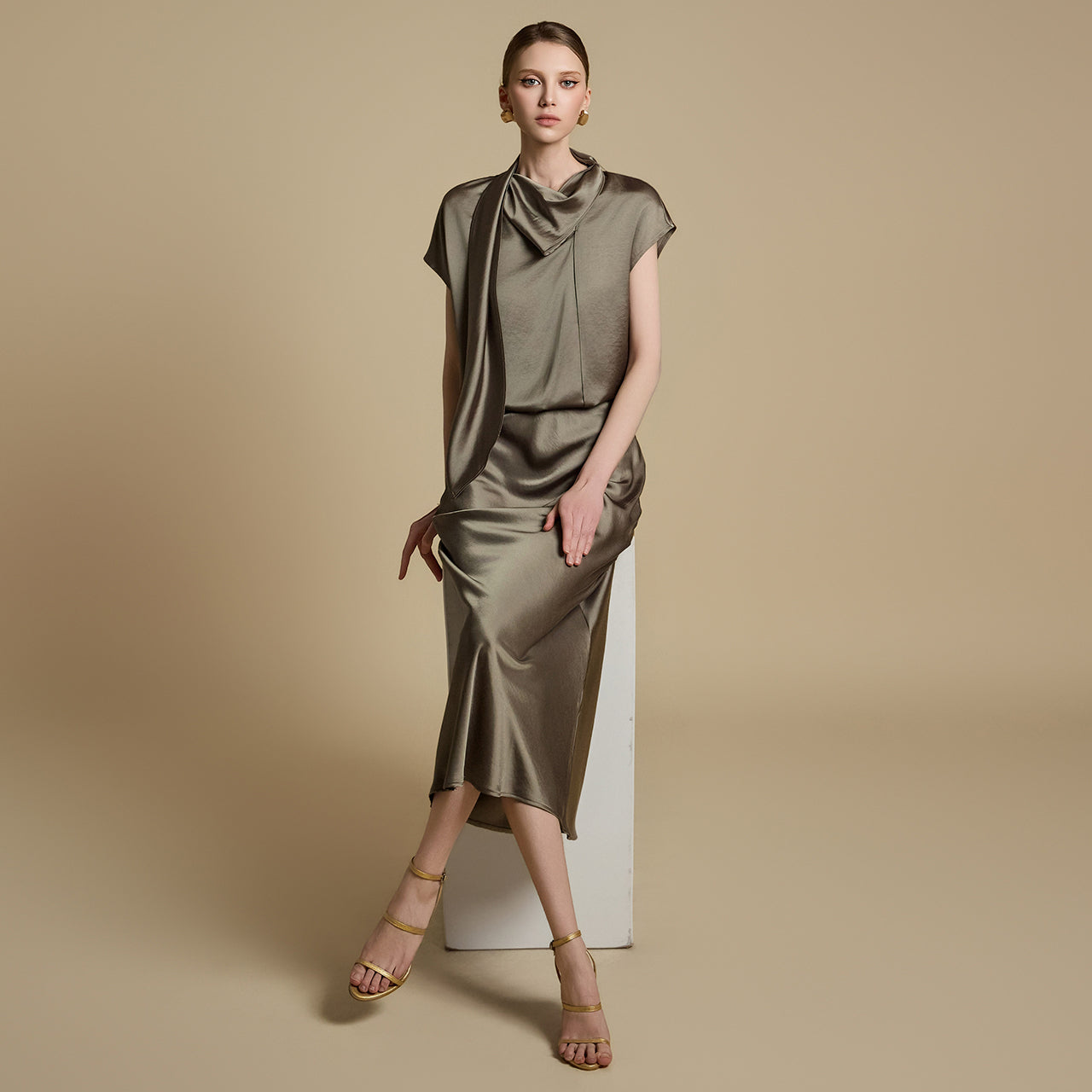 TP2123 Blouse and Skirt Set