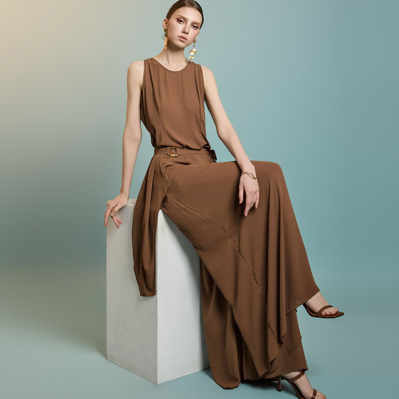 TP2163 Sleeveless and Pants Set