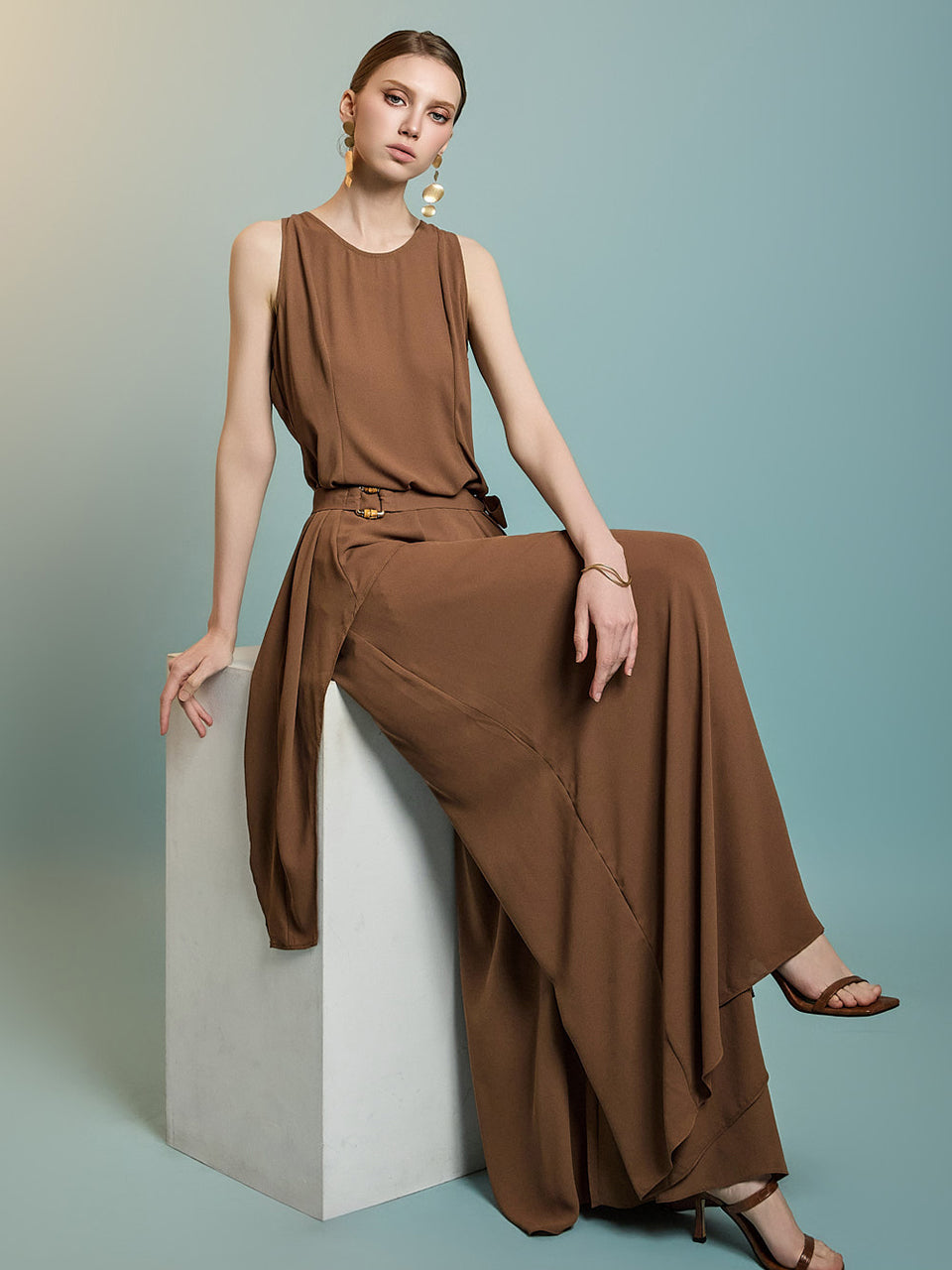 TP2163 Sleeveless and Pants Set