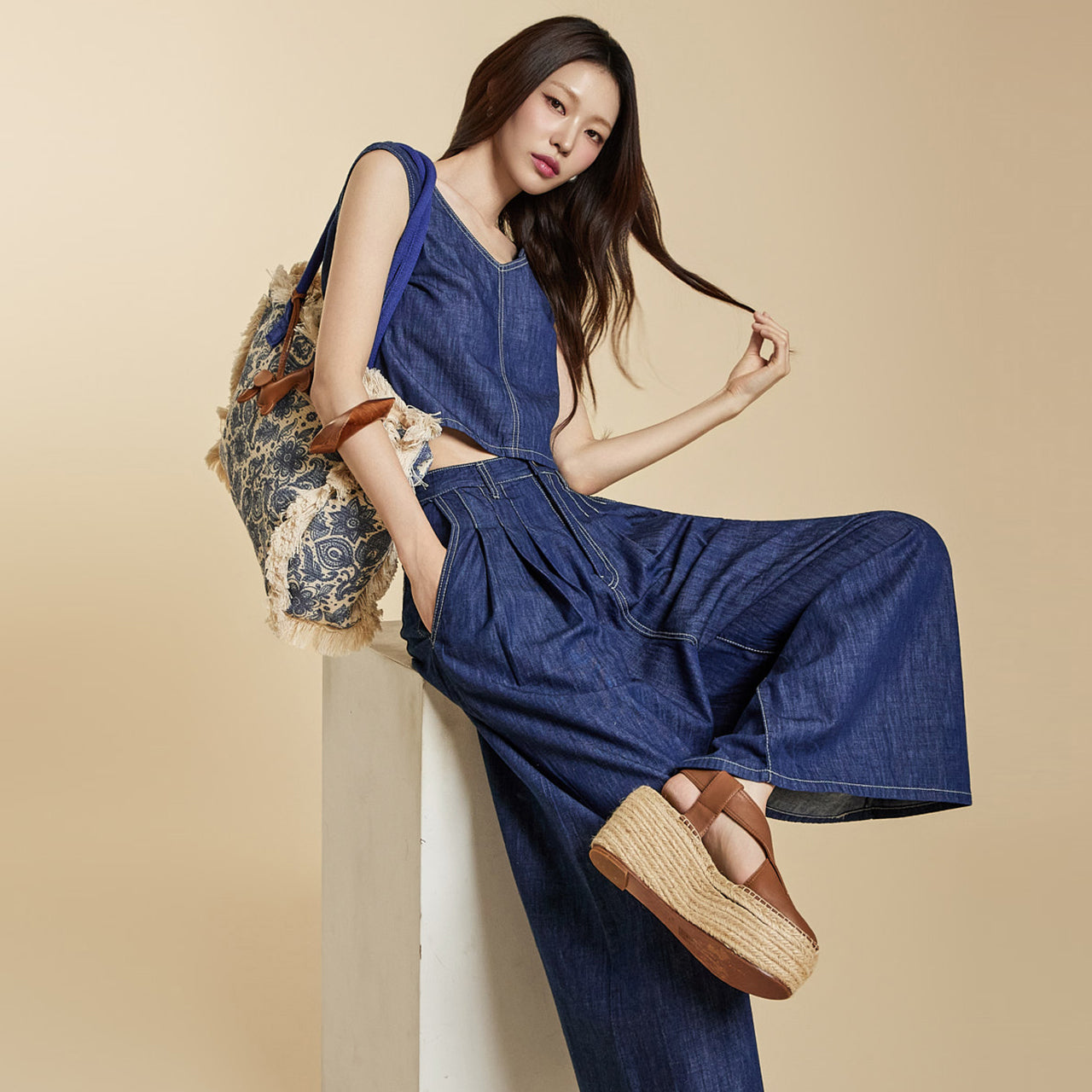 TP2208 Top and Jeans Set