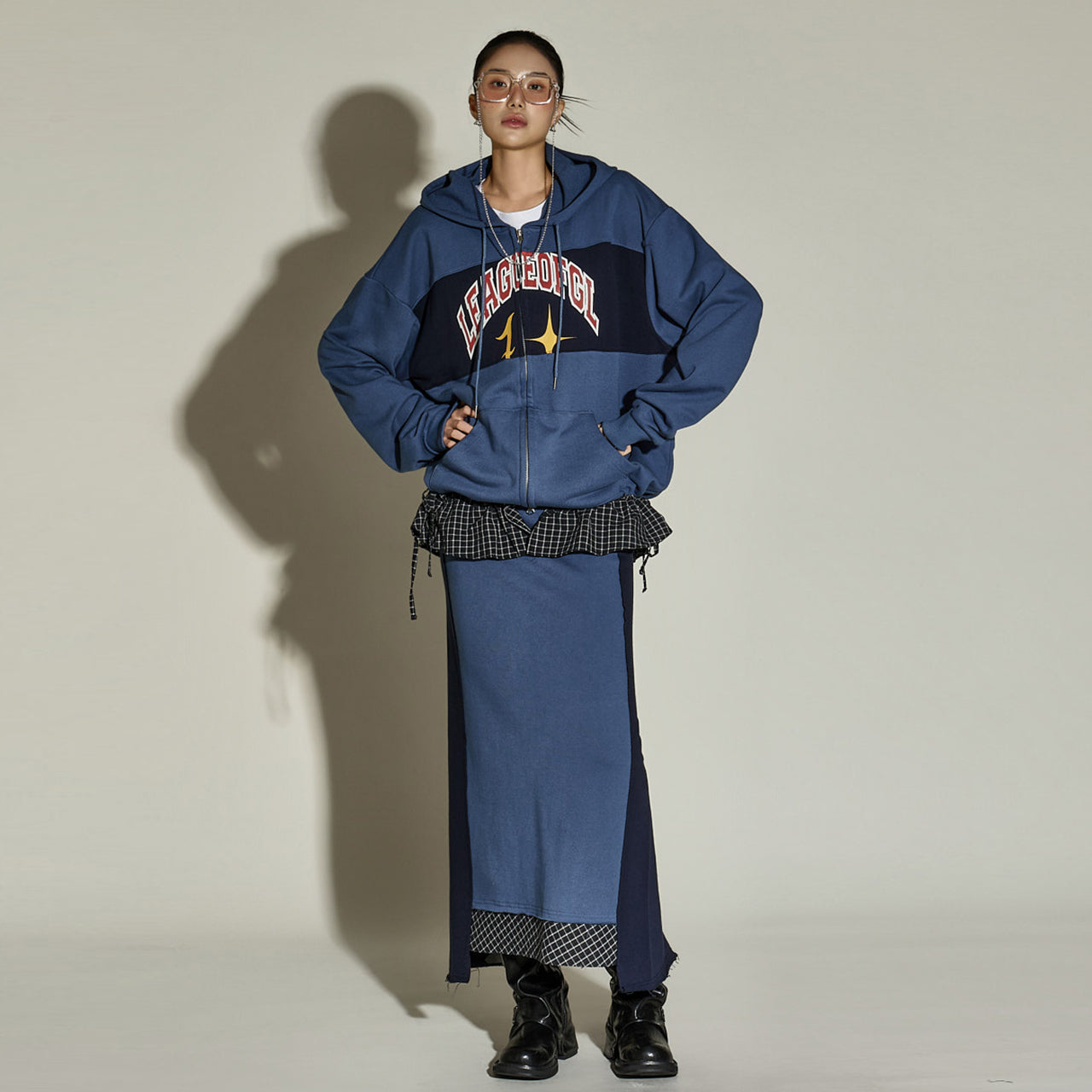 TP2267 Zip-Up and Skirt Set