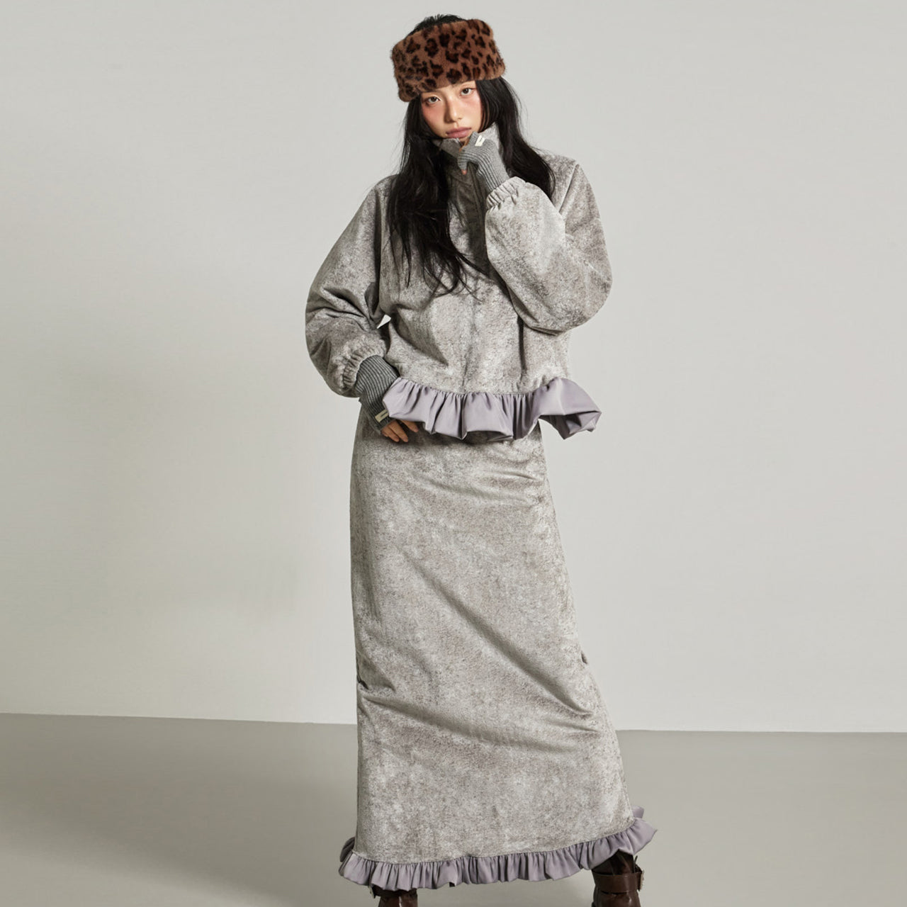 TP2291 Top and Skirt Set