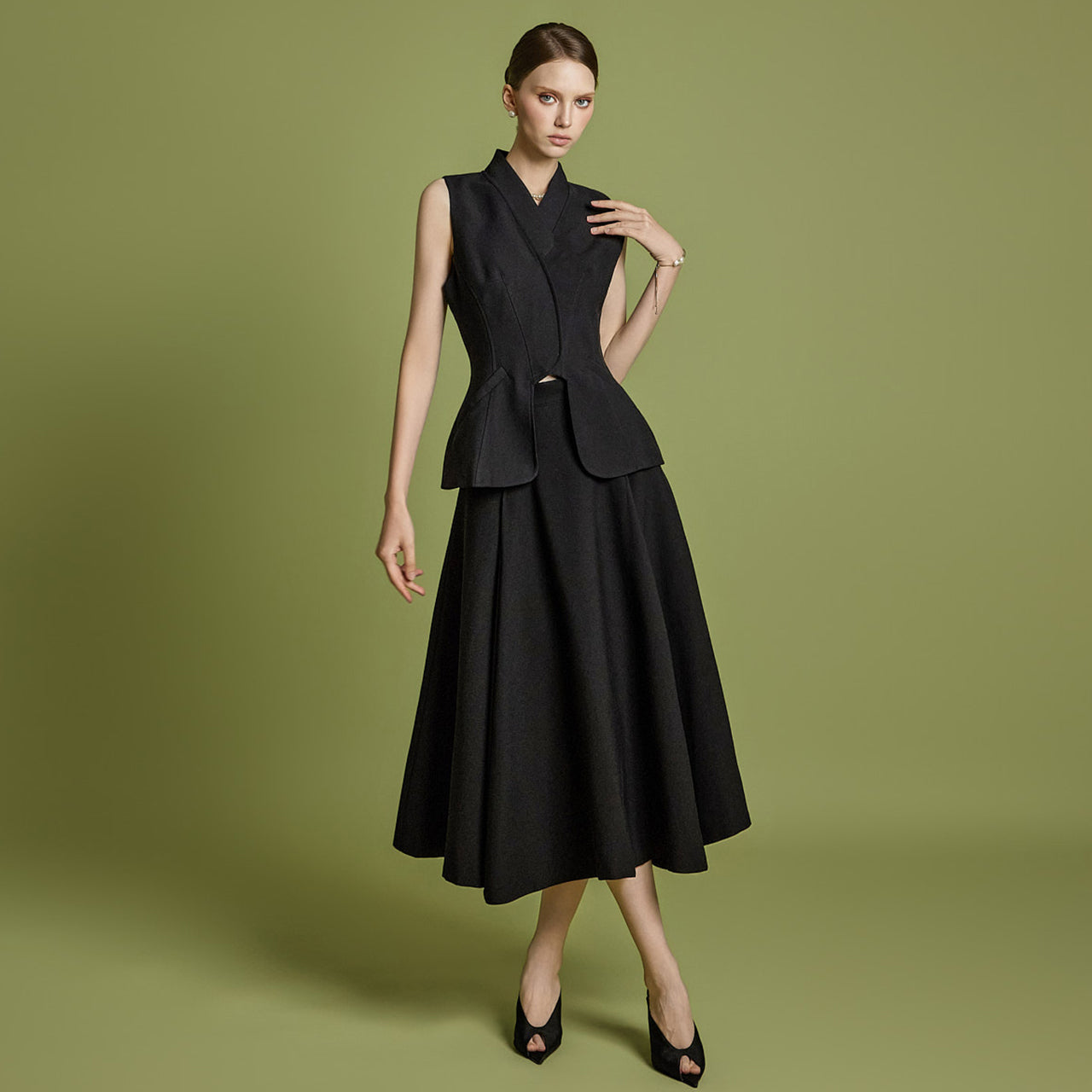 TP9148 衬衫和裙子套装