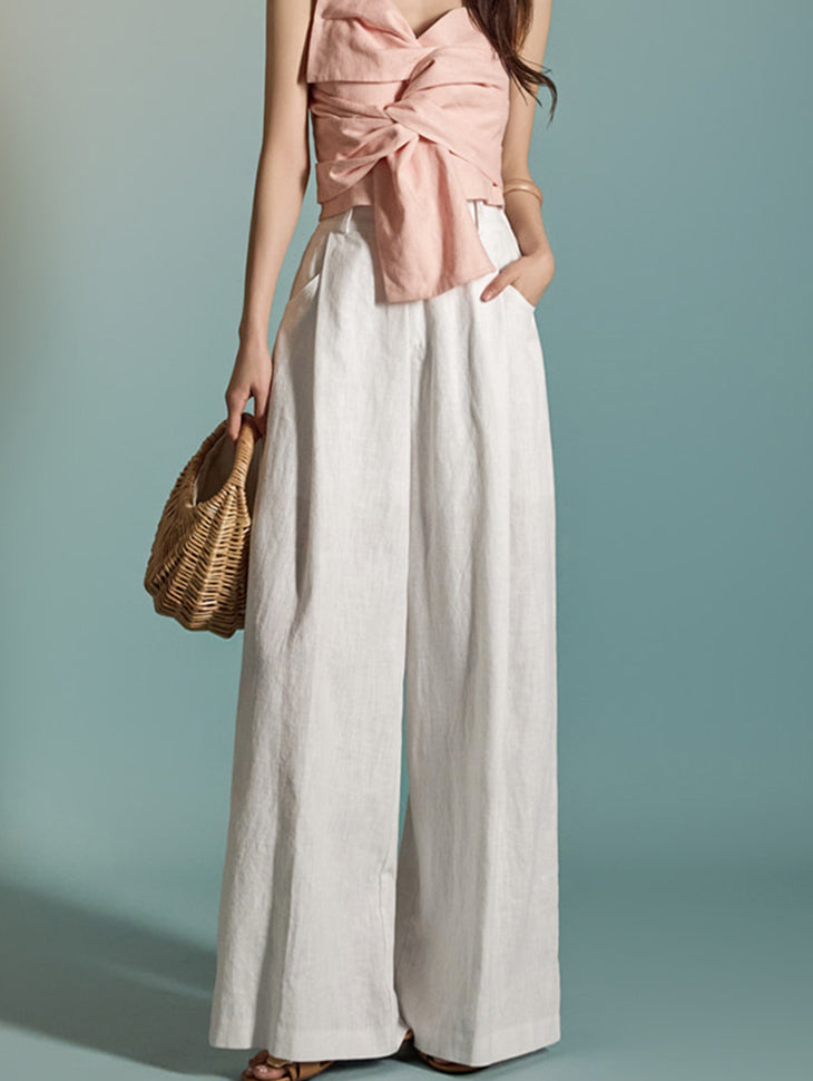 P3224 Linen Wide Pants